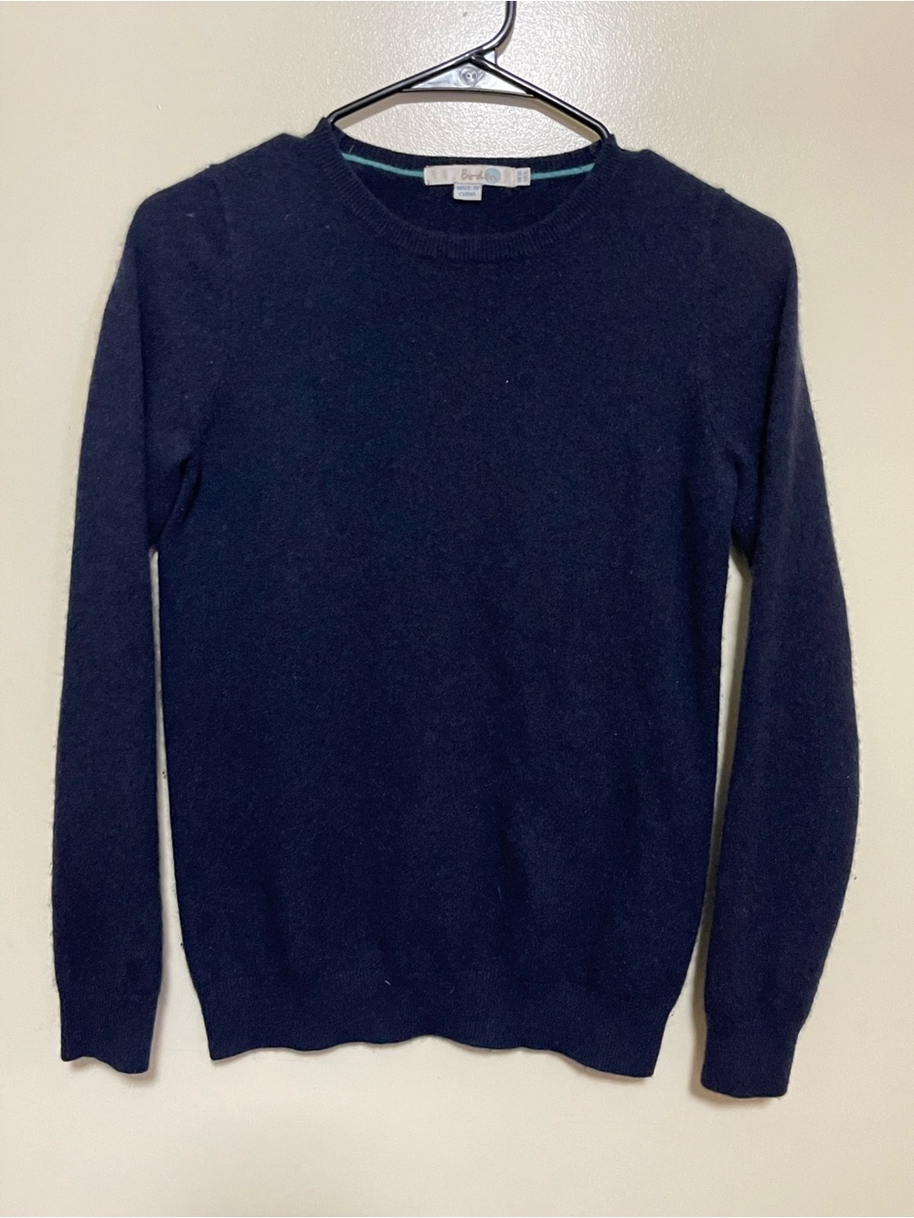 Boden Women’s 100% Cashmere Navy Crewneck Jumper